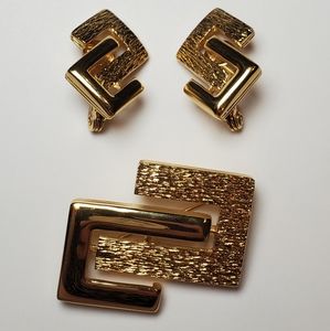 Monet Geometric Textured Link Set